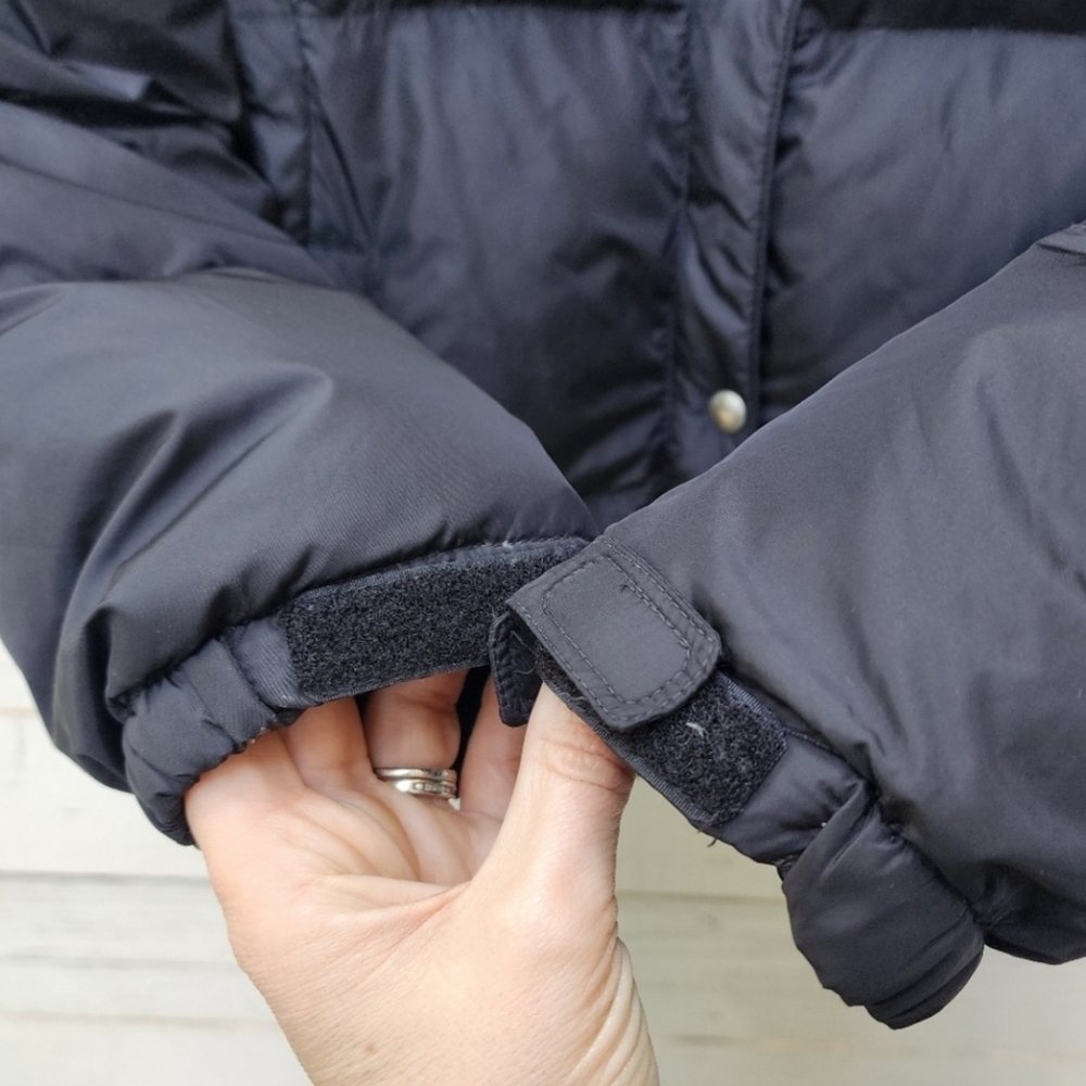 American Eagle Black Duck Down Puffer Coat Sz Medium - Picture 6 of 12